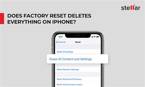 what does factory rest mean are photos deleted